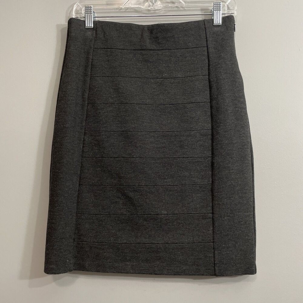 White House Black Market Women's Pencil Skirt Charcoal Gray Lined Office Wear 6
